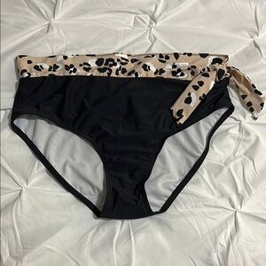 Terra & Sky High-Waisted Bikini Bottom. NWT  Plus Size 1X